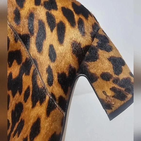 Sam Edelman Hilty Pointed Toe Leopard Calf Hair Ankle Bootie Boots Size 5 EUC - Picture 10 of 15